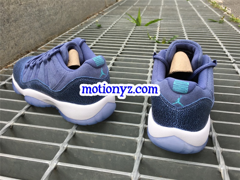 Authentic Air Jordan 11 Low GS Blue Moon